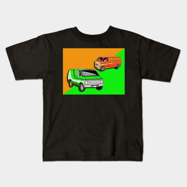 70's Vans Kids T-Shirt by Nerdpins